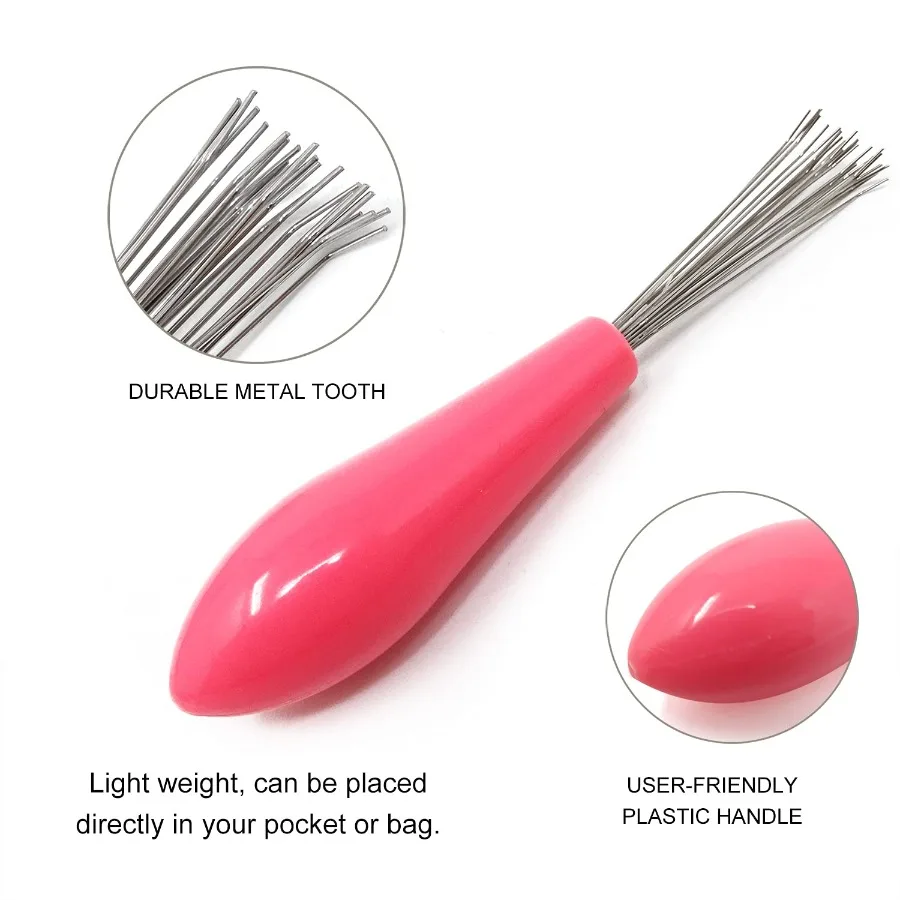 1/2pcs Mini Comb Hair Brush Cleaner Multifunctional Cleaning Brush Embedded Tool Remover Tangle Hair Clean Supplies Salon Tools