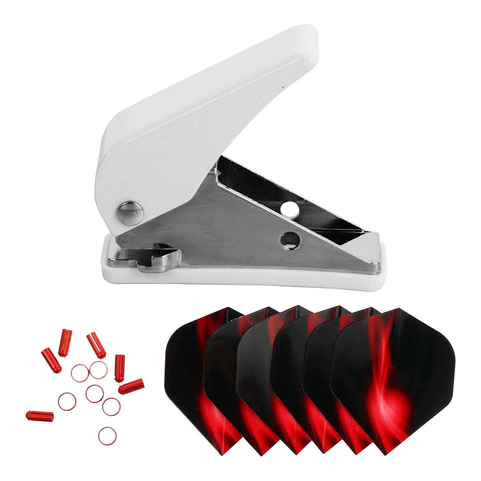 19 szt. Zestaw akcesoriów z ochraniaczami: pierścienie na lotki, narzędzia do naprawy, ochraniacze na lotki, narzędzie do naprawy lotek, do gry na zewnątrz.