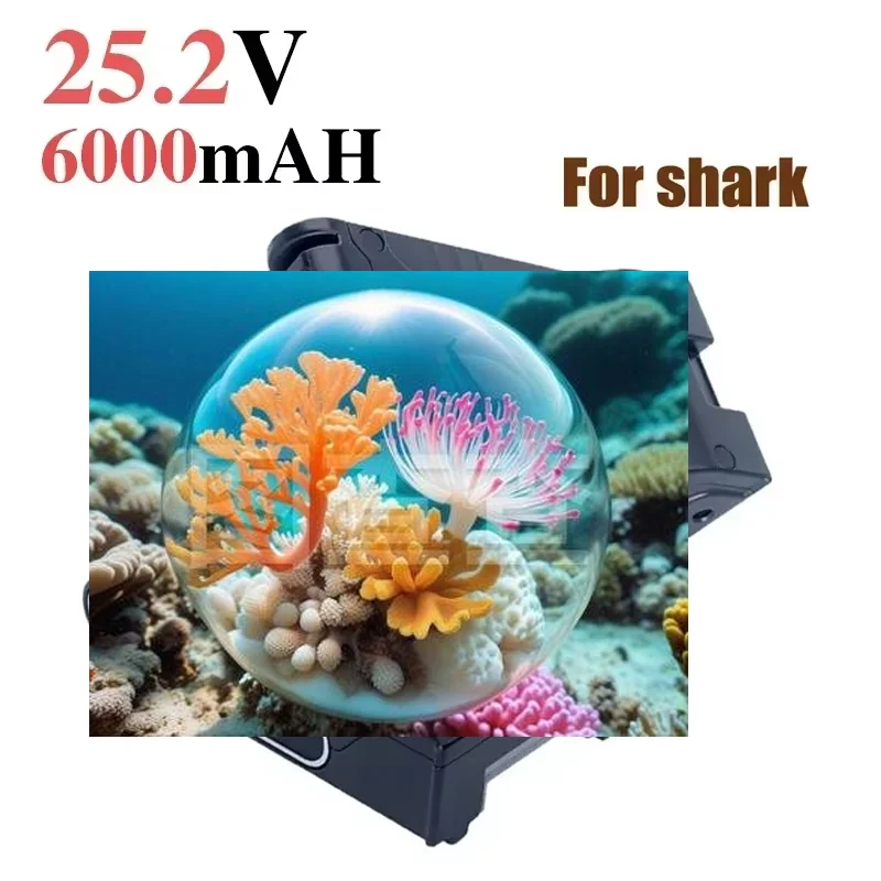 

25.2V 6000mAh For Shark XBAT200 IONEN Rakete IONFlex und IONFlex 2X Lithium-ionen Akku Cordless Staubsauger XBAT200 Batterien