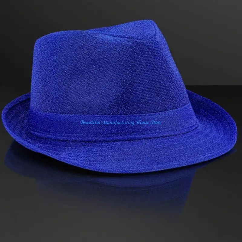 

E56A Carnivals Nightclub Bowlers Hat Magicians Performed Hat Solid Color Hat