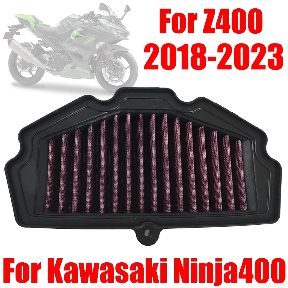 

For KAWASAKI NINJA 400 Z400 Z 400 2018 2019 2020 2021 2022 2023 Accessories Air Filter Element Air Cleaner Intake Filters Parts