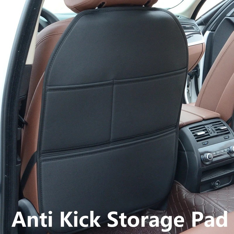 รถ Anti KICK Pad ที่นั่งด้านหลังพนักพิงป้องกัน PU หนังฟองน้ําบรรจุกันน้ํา Anti SLIP ผลิตภัณฑ์ตกแต่งภายในรถยนต์