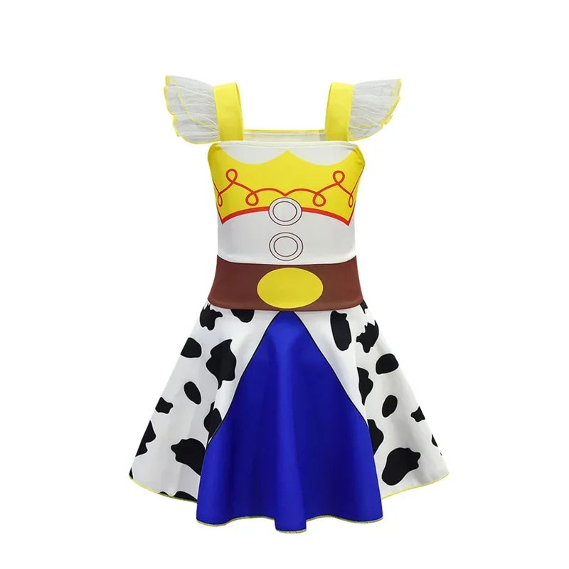 2025 New 2024 Toy Story Girls Jessie Dress Up Halloween Children Woody Cosplay Costume Party Kids Masquerade Clothes Cowboy H AA
