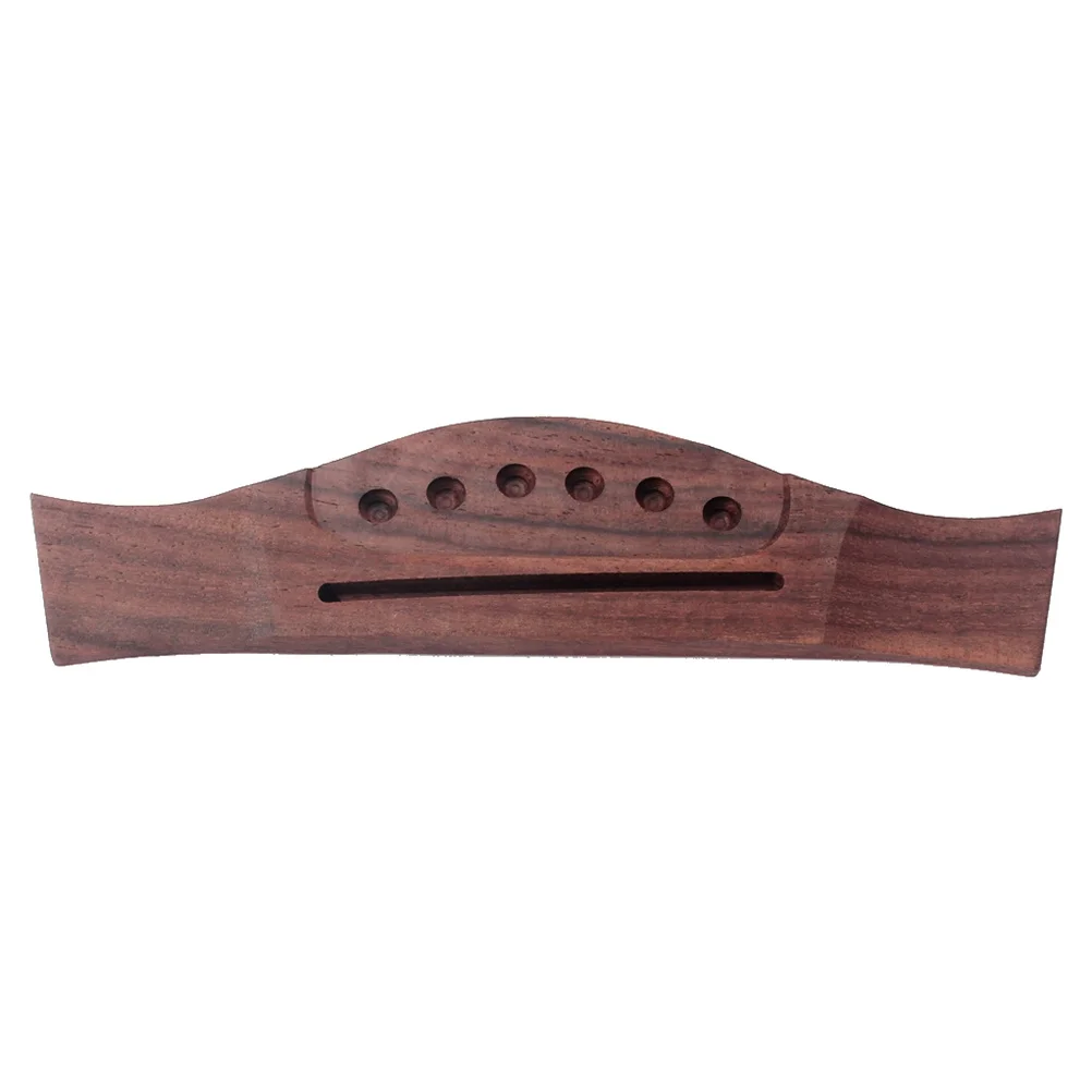

Rosewood Acoustic Guitar Bridge Pre-Drilled Slotted For 34 36 38 Inch Folk Guitar Parts Saddle Replacement Instrument