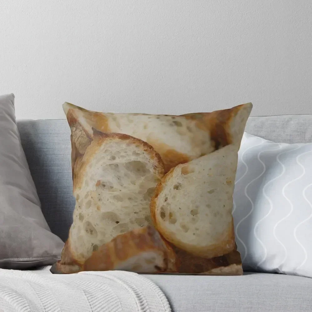 

Artisan Bread Slices Throw Pillow Embroidered Cushion Cover Christmas s Covers Christmas Covers pillow