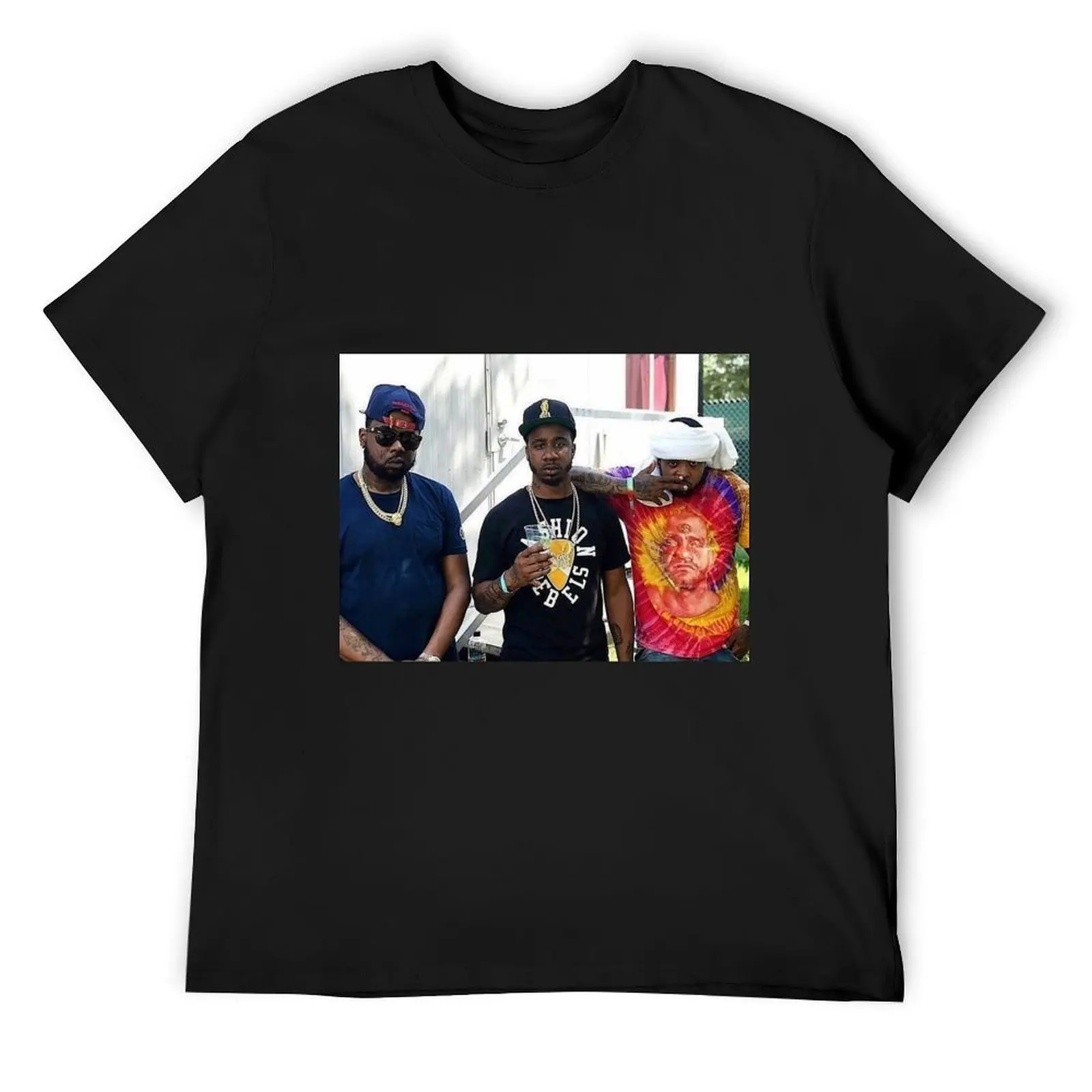 

Hip hop Griselda West Side Gunn T-Shirt Louboutins blue lock boys animal print Funny t-shirt T-shirt men