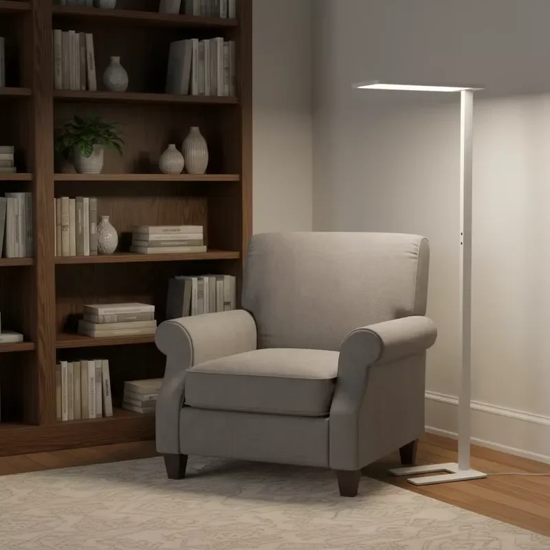 Nordic Modern Minimalist Aluminum LED Floor Lamp White 4000K Touch Control Smart Home Decoration for Living Room Hotel