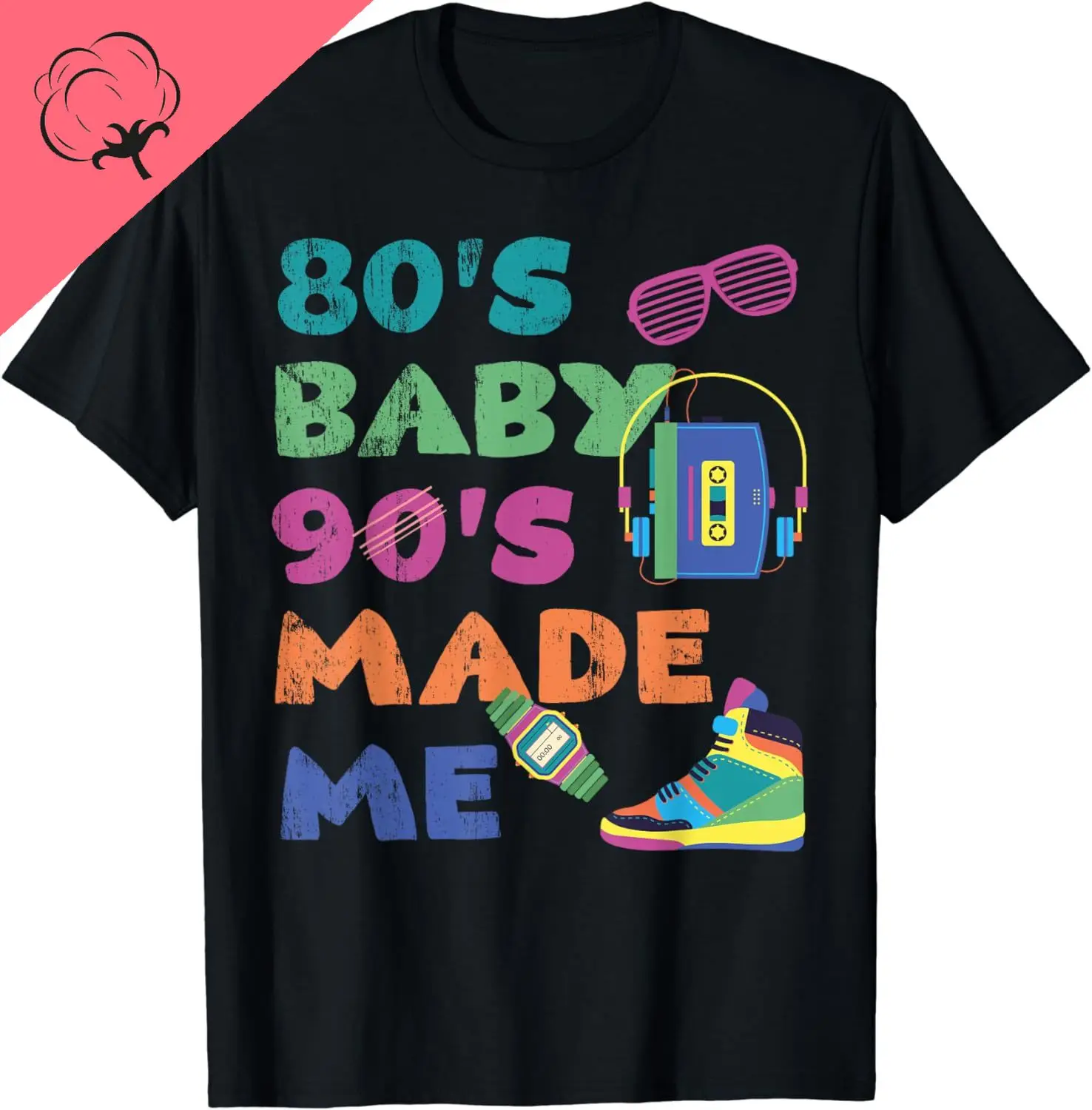 Vintage 1980s 80's Baby 1990s 90's Made Me Retro Nostalgia T-Shirt 90s Grunge  T Shirt  Women Clothing  Tops  Ropa De Mujer