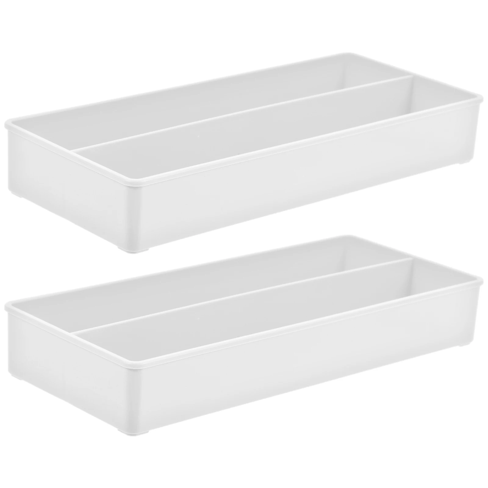 2 Pcs Change Storage Box Shopping Mall Coin Container Desktop Plastic Case Collecting Bank Accessory