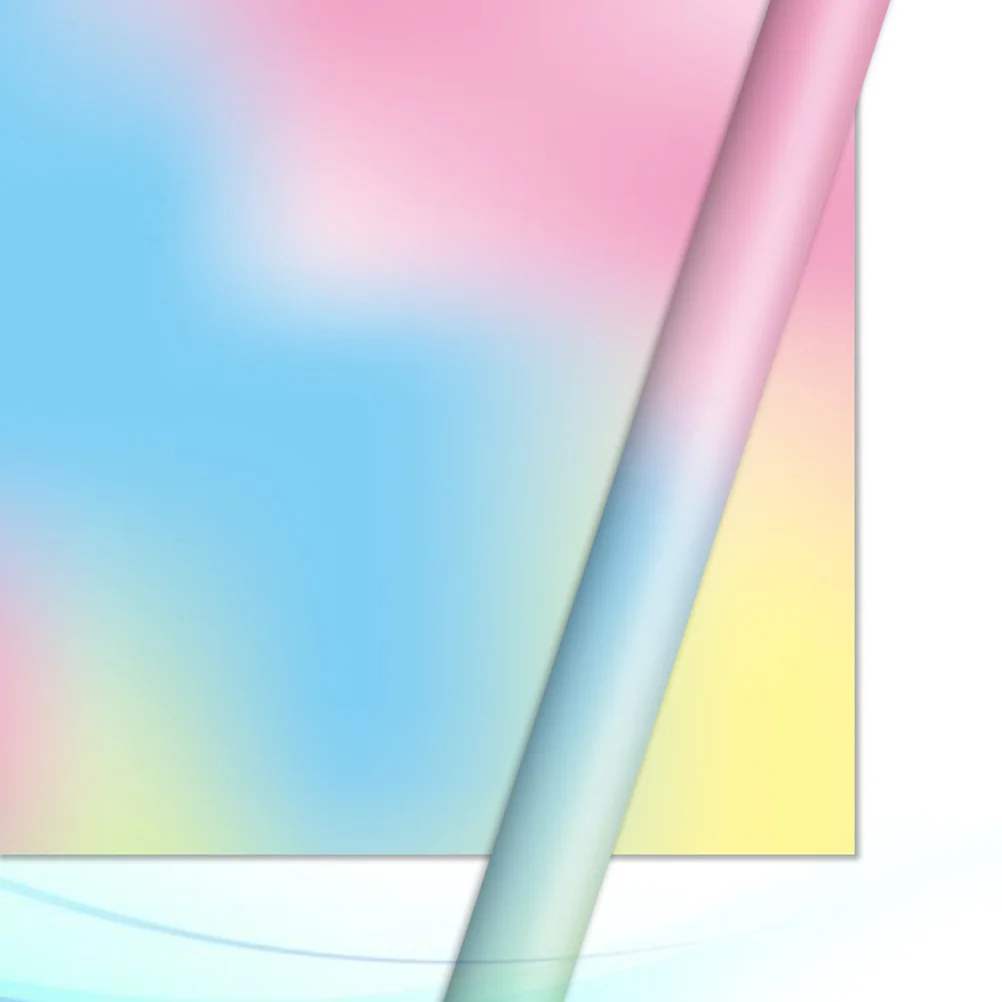 

10Pcs Gradient Color Wrapping Paper Chic Exquisite Craft Projects Cookies Chocolates 70x50cm Gradient Color Gift Wraps