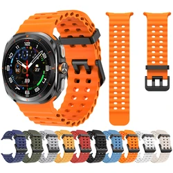 Cinturino marino per Samsung Galaxy Watch Ultra 47mm cinturino sportivo in Silicone per GalaxyWatch Ultra Watchband accessori