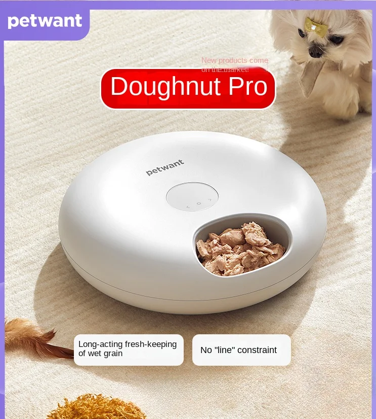 

Automatic Pet Food Dispenser, Dry and Wet Cat and Dog Feeder with Programmable Timer