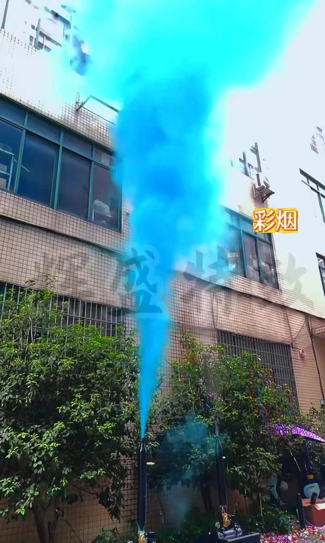 Water Cannon Machine Air Pressure 0.8mpa Confetti Ribbons Effect Machine Colorful Smoke Column Jet With Dmx512 Signal Road Case
