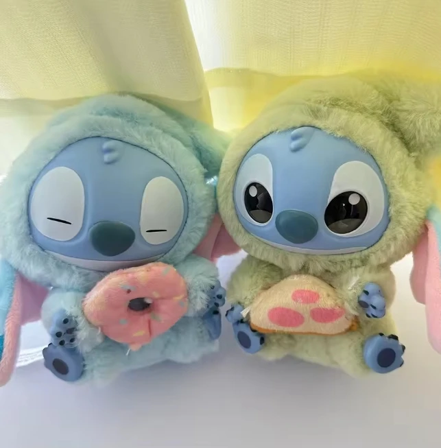 New Stitch Eat Some Thing Before Sleep Series ไวนิลกล่องตาบอดกระเป๋าจี้ตุ๊กตาน่ารักตุ๊กตา Mystery Box ของเล่นของขวัญแปลกใจ