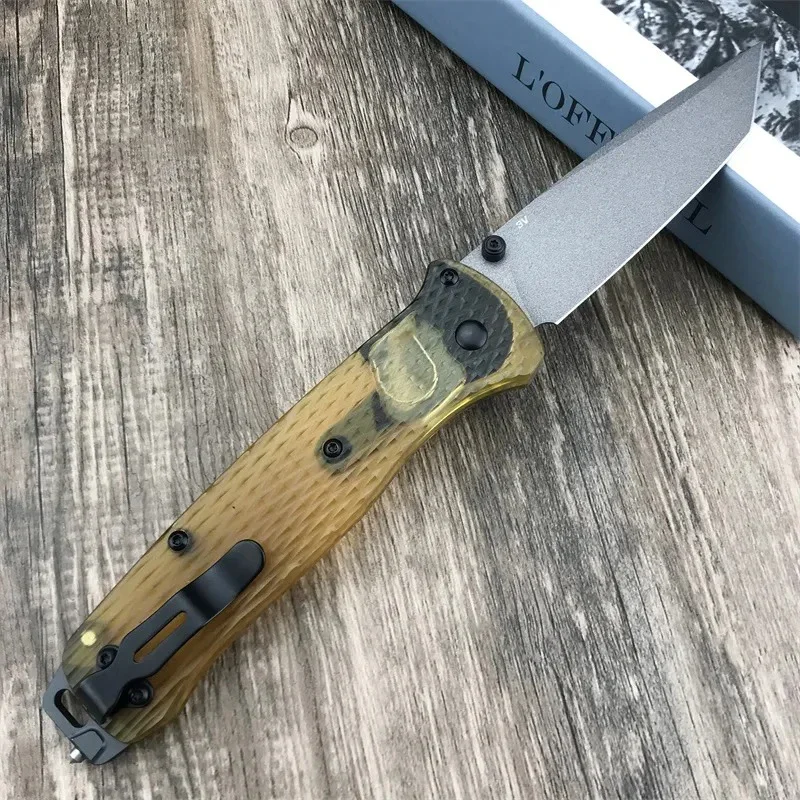 BM 537 Bugout Folding Knife S35v Blade PEI/Nylon Fiber Handle Tactical Outdoor Hunting Everyday Carry Hiking Knives