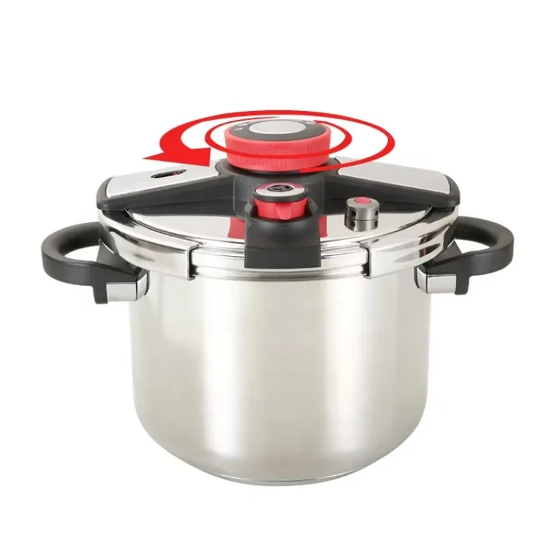 

304 Stainless Steel Pressure Cooker Rotating Open and Close High Quality Pressure Cooker