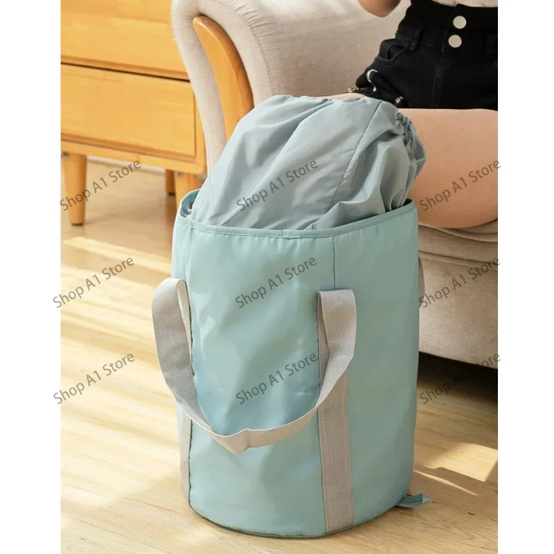 Extended thickened portable foldable foot soaking bucket over calf household foot bath foot soaking bag