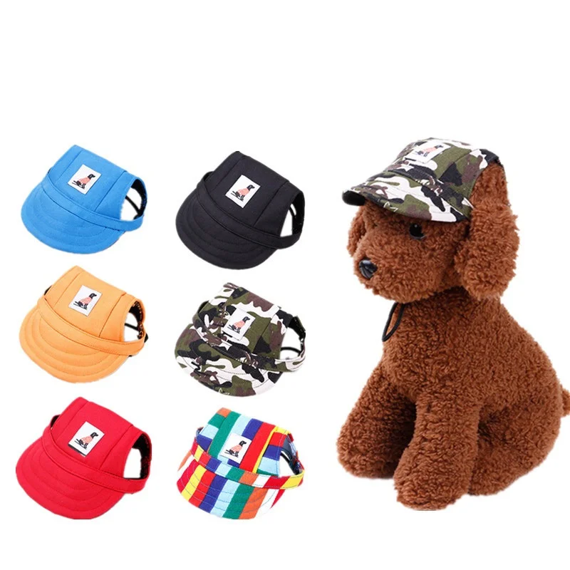 

Pet Dog Caps Small Puppy Pets Summer Print Cap Dog Baseball Visor Hat Outdoor Accessories Sun Bonnet Cap Chihuahua Yorkshire