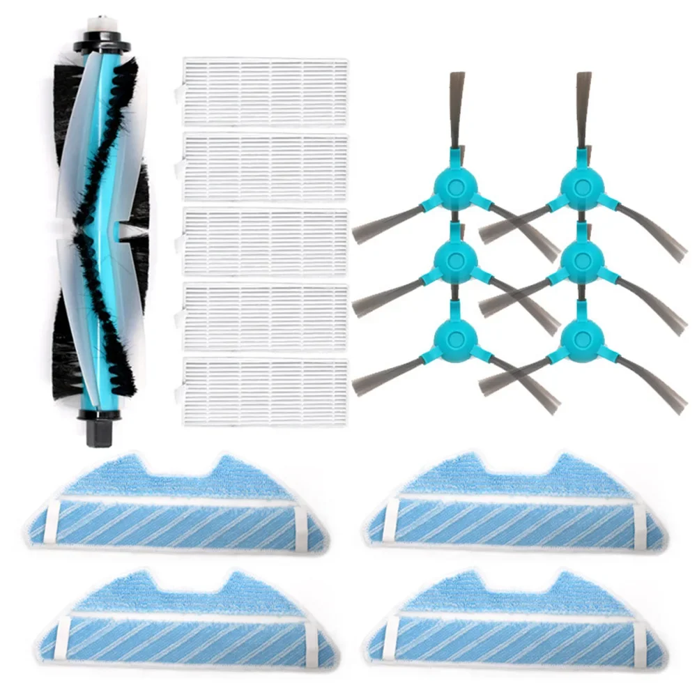 Роликовая щетка, Hepa фильтр, боковая щетка, коврик для швабры для Cecotec Conga 1390 для Cecotec Conga 1290