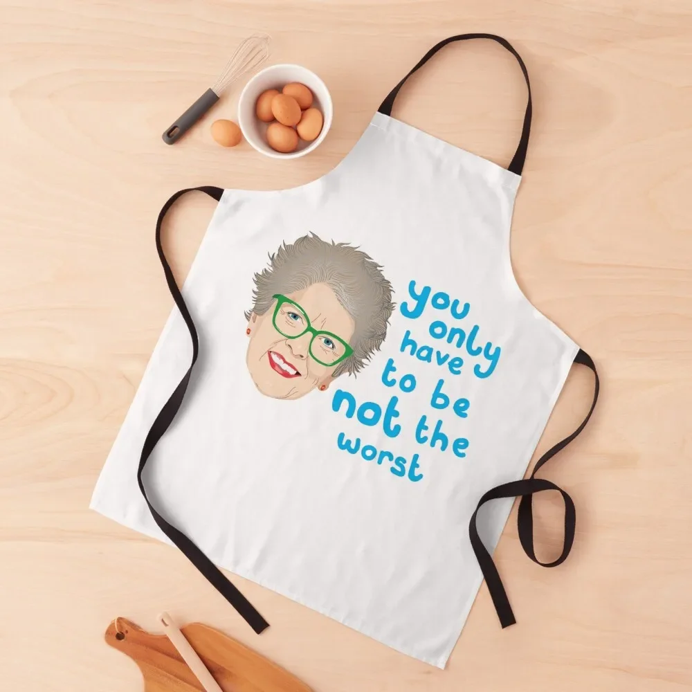 Prue Leith The Worst Star Baker - Bake Off GBBO Baking Show Great British Apron Kitchen Things And For Home Apron