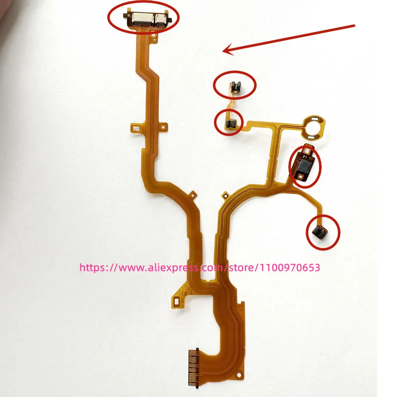 NEW Lens Back Main Flex Cable For SONY DSC-RX100M3 RX100 III / DSC-RX100M4 RX100 IV Digital Camera Repair Part + Sensor + Socket