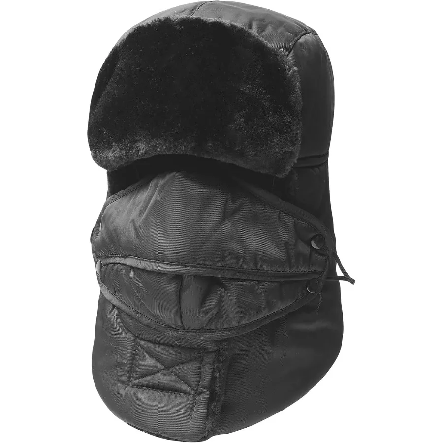 

Trooper Trapper HatWinter Ski Hat with Winter Ear Flap and Ski Windproof Mask