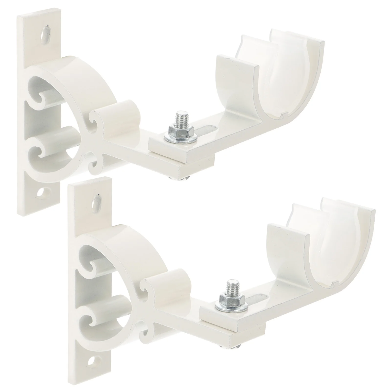 

2 шт. прочный кронштейн для карниза из алюминиевого сплава, настенное крепление, регулируемое для держателя карниза, украшение для жилого офиса, использование