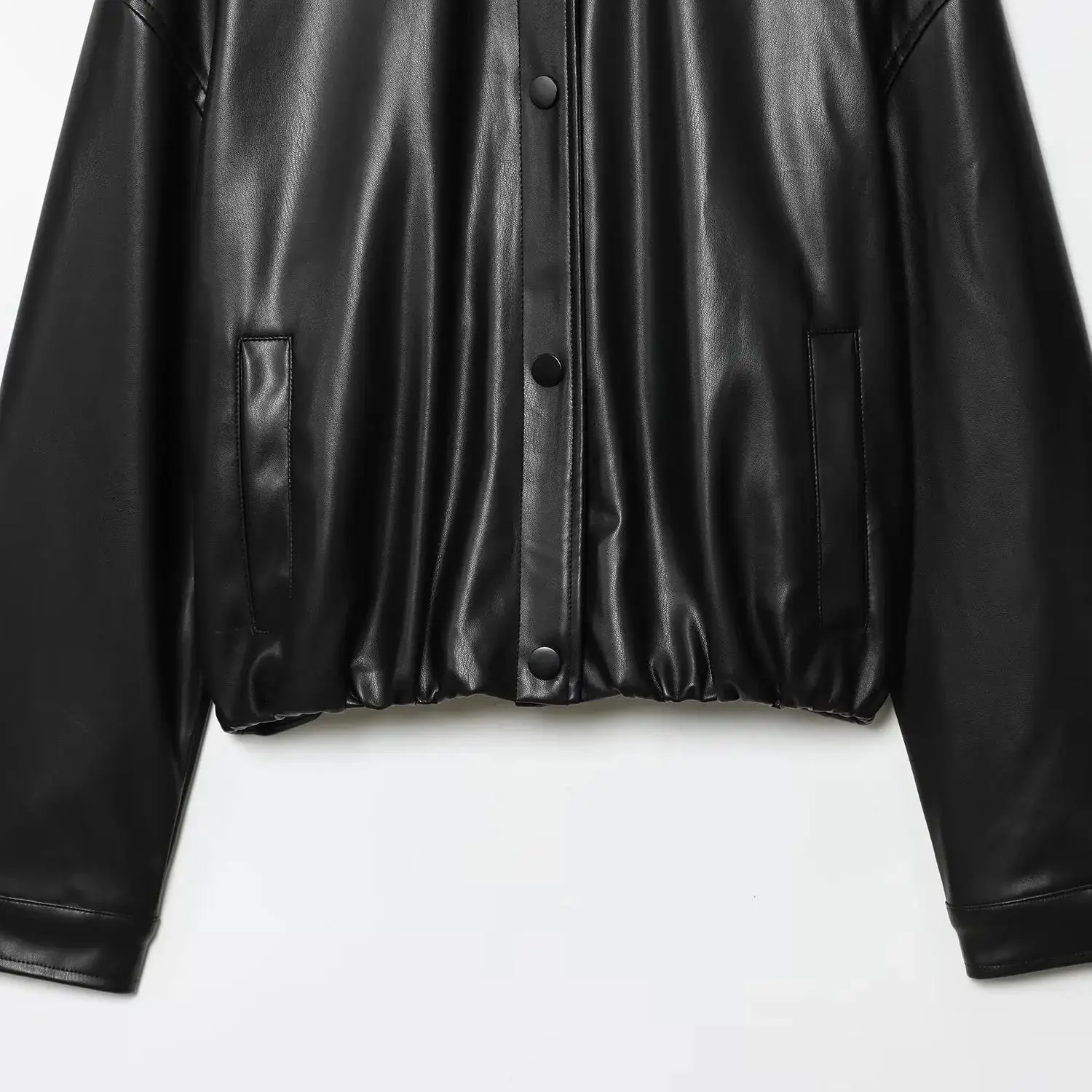 DiYiG WOMAN 2025 خريف موضة جديدة سترة جلدية فو ريترو سحاب أكمام طويلة كل مباراة معطف ملابس خارجية Mujer