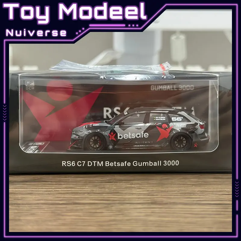 

DCM Audi RS6 C7 DTM Betsafe Gunball 3000 1:64 Hi Деталь Hi Прецизионная имитация литья под давлением Коллекционная модель автомобиля из сплава Идеальный подарок
