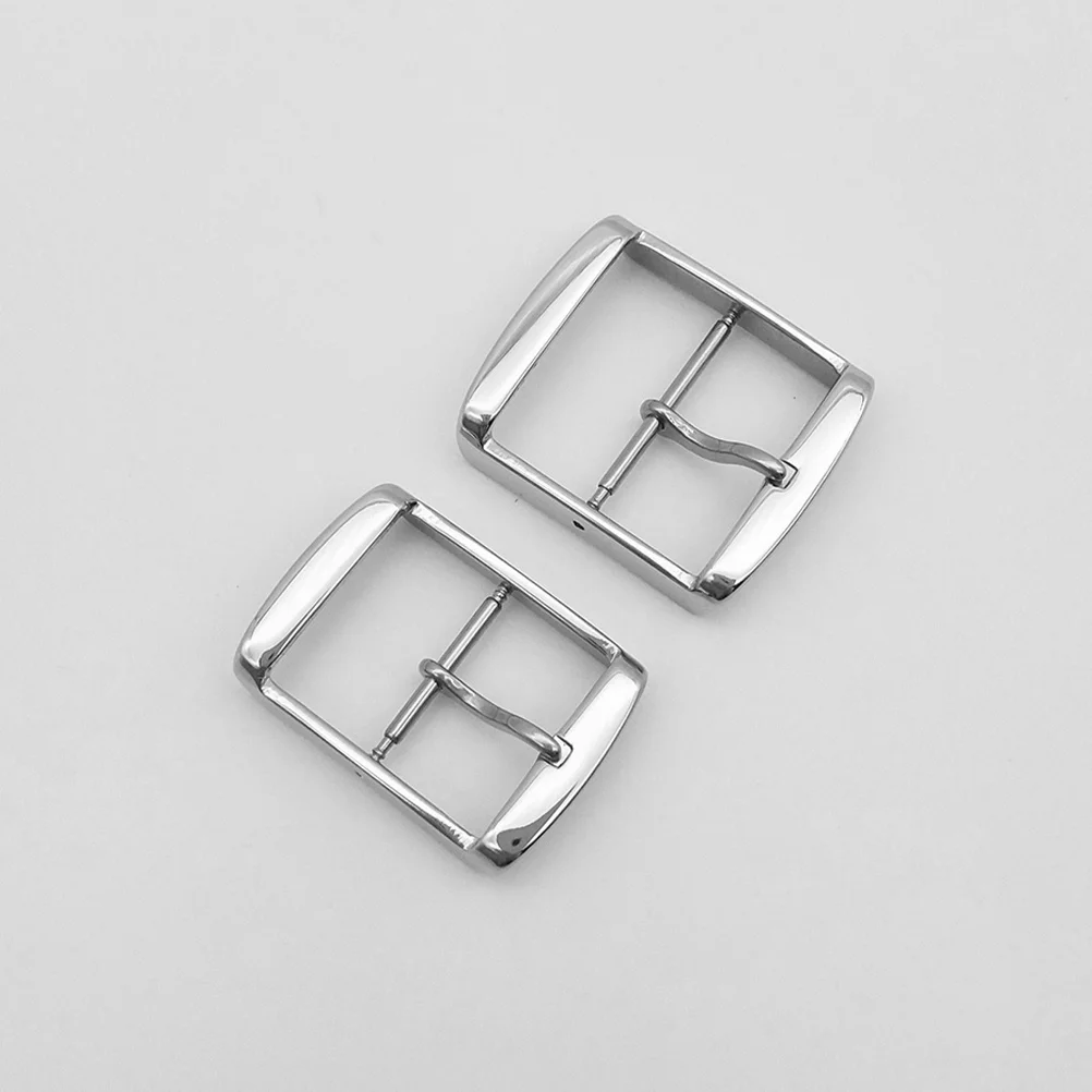 4Pcs Watch Strap Replacement Buckle Durable Metal Clasp Elegant Rectangular Design Adjustable Length Compatible Various Watches
