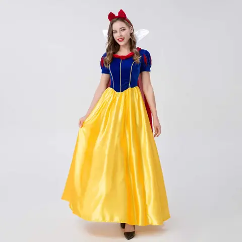 Vit Cosplay Kostym Prinsessa Vit Snö Tecknad Klänning Underkjol Vuxen Plusstorlek För Dam Halloweenfest 6 best sales kawaii-dräkt - №1