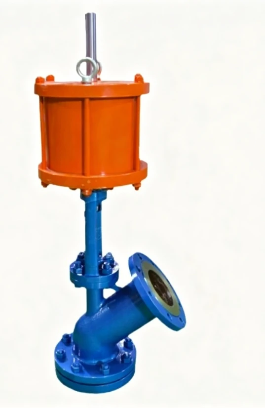 Pneumatic discharge valve Up-spread discharge  Down-spread reactor bottom  DN80 storage tank pneumatic