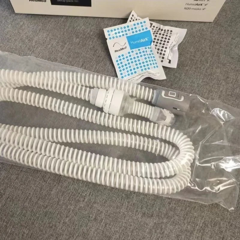 حزمة إعداد ResMed Airmini المتوافقة مع قناع الأنف N20 المتضمنة أنبوب مرشحات HumidX لقناع Airmini CPAP