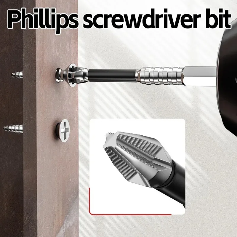 K5 مفك مغناطيسي مثقاب الخشب عدم الانزلاق مفك نصائح بت الصليب رئيس التدريبات الكهربائية مسامير سائق تأثير مقاومة بت