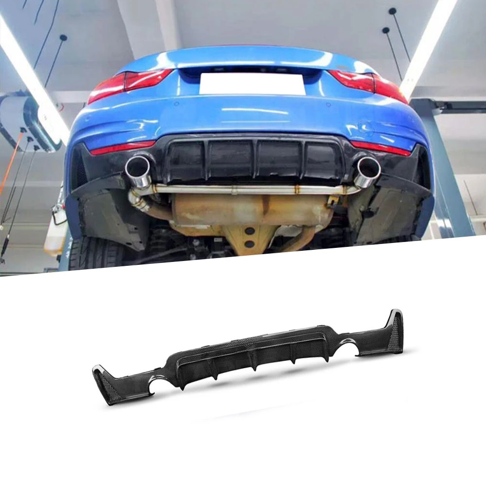 

Gloss Black M Performance Rear Diffuser Spoiler Body Kit For BMW 4 Series F32 F33 F36 M Sport M Tech 2014-2017 Carbon Fiber Look