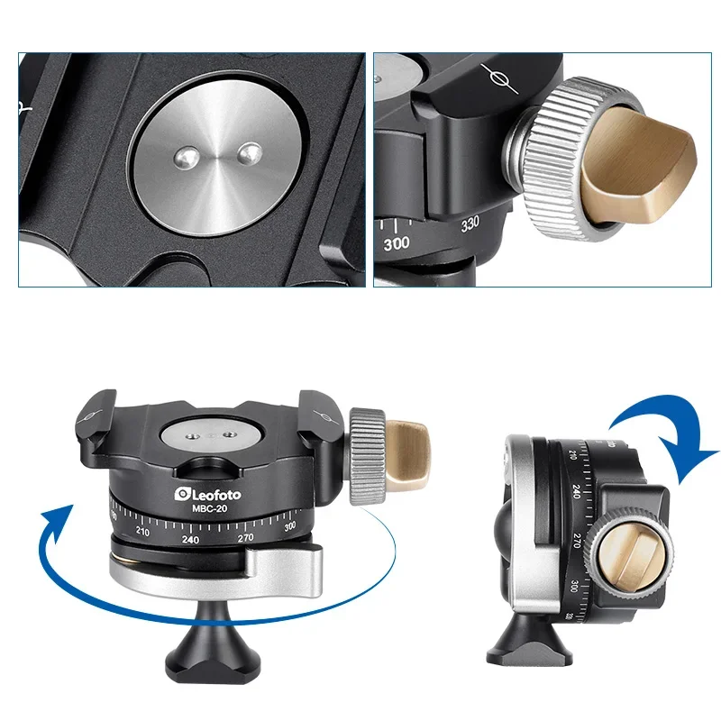 Leitu MBC-20 Mini 360 درجة بانورامية محمولة PTZ موبايل SLR كروية PTZ