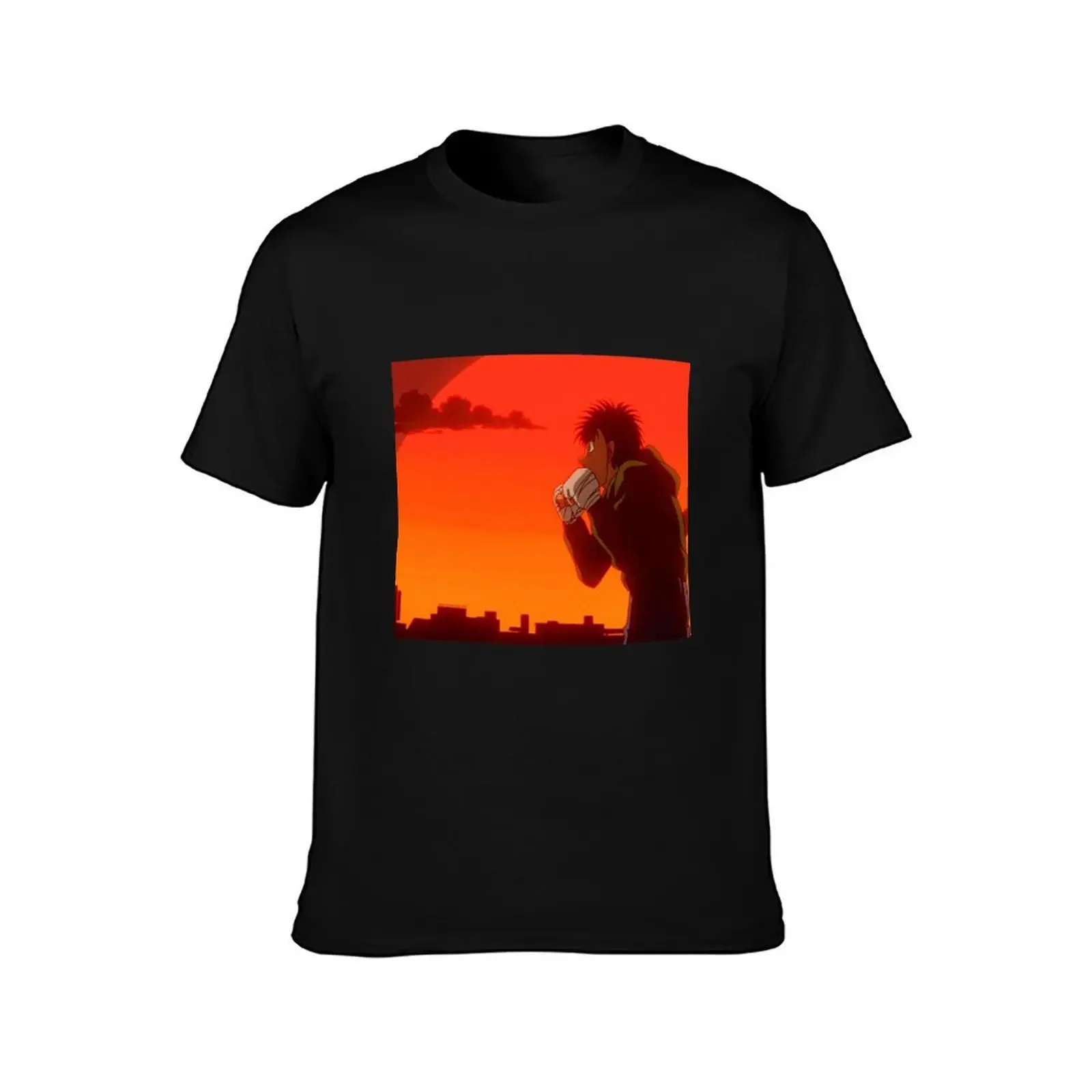 Hajime no Ippo Sunset T-Shirt Clothing Luxury man tops new gifts and t-shirts men t shirt