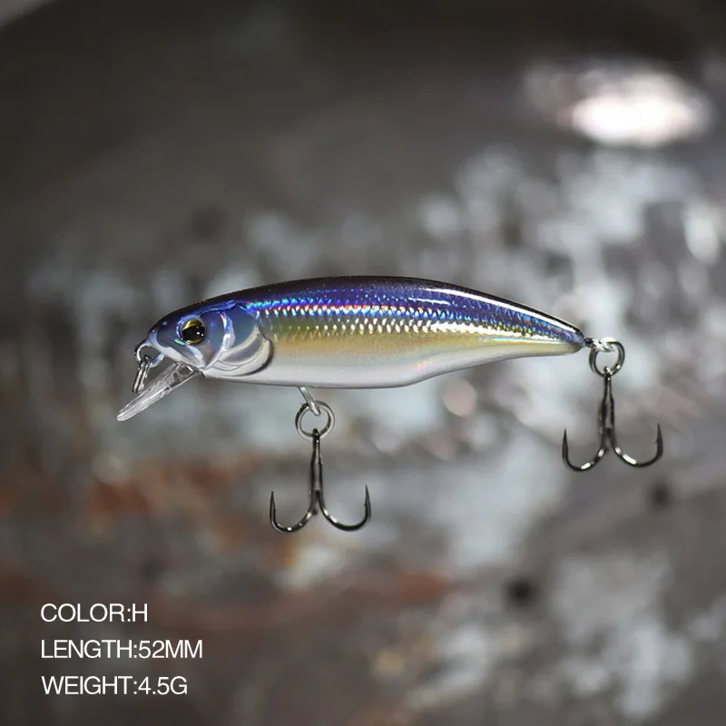 Japan Hot Model Sinking Minnow Fishing Lures 52mm 4.5g Jerkbait Bass Pike Carkbait Wobblers Swimbait Professional Hard Bait