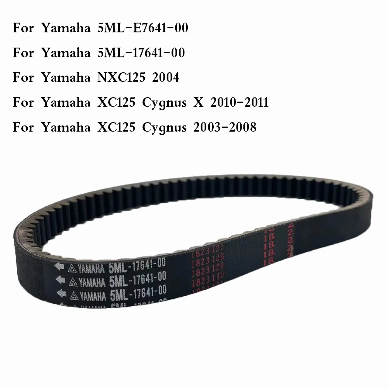 Motorcycle Kevlar Drive Belt for Yamaha XC125 Cygnus 2003-2008 XC 125 Cygnus X 2010-2011 NXC125 5ML-E7641-00 5ML-17641-00