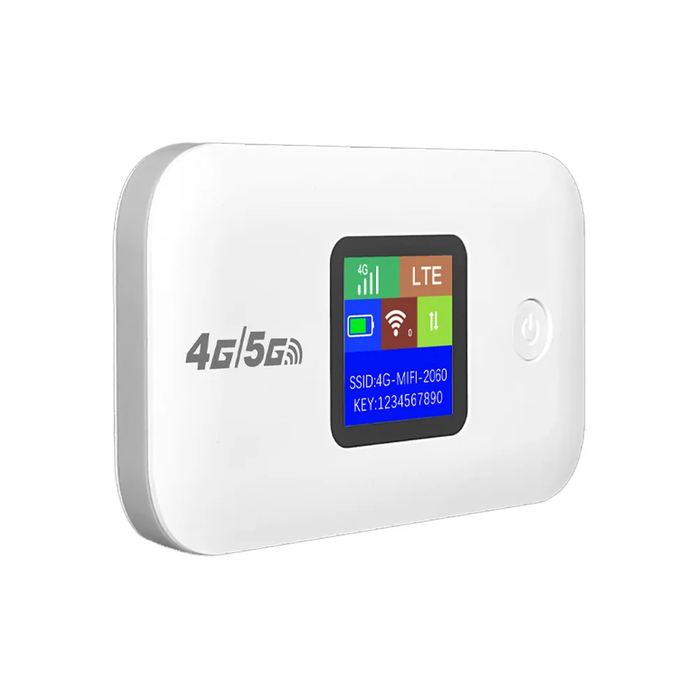 Routeur WiFi mobile 4G LTE portable 3000 mAh, batterie WPA2, point d'accès SIM Plug & Play