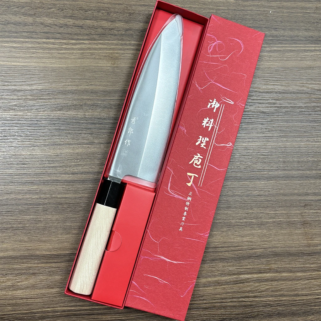 Professional Japanese Sashimi Knife Meat Cleaver Fish Fillet Sushi Knife Kitchen Chef Knife Salmon Sushi Slicing Knives