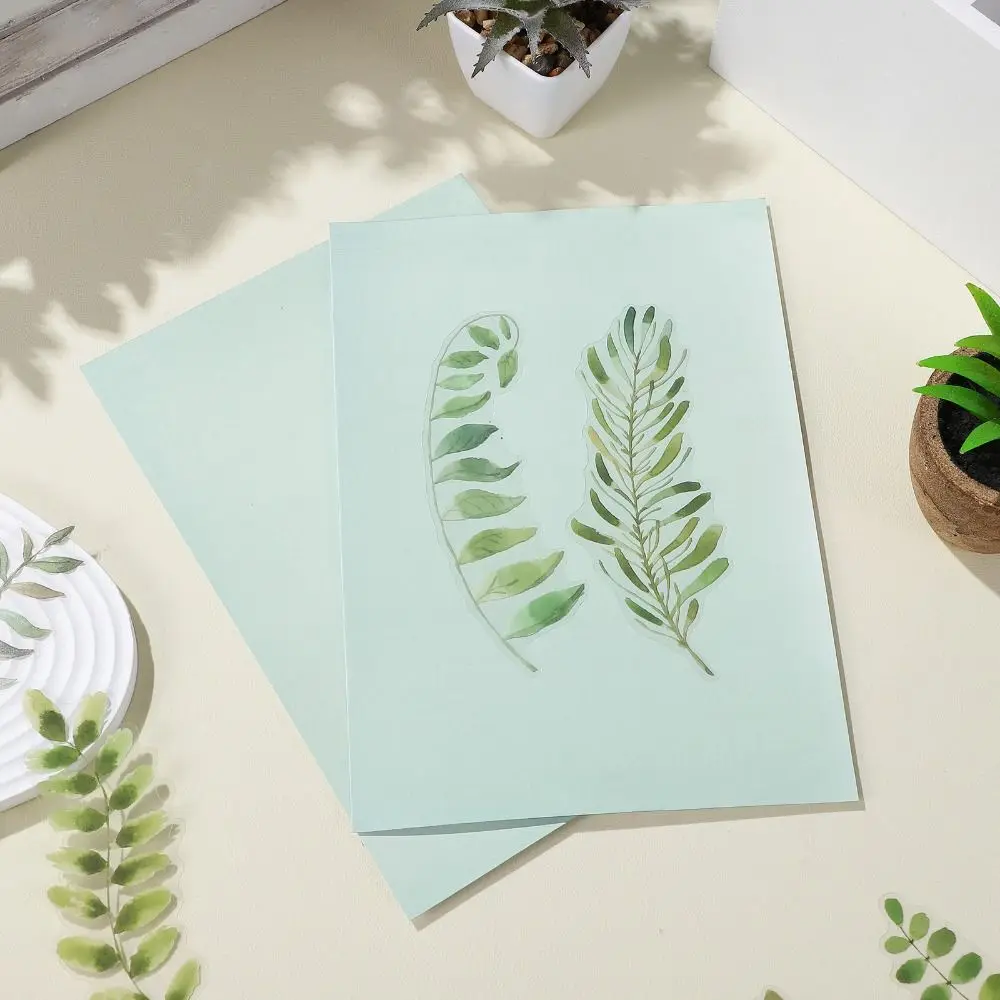 24PCS Natural Fiber Cyanotype Paper Silhouette Painting Easy Drawing Sun Print Paper Printed Paper Solar Drawing Paper
