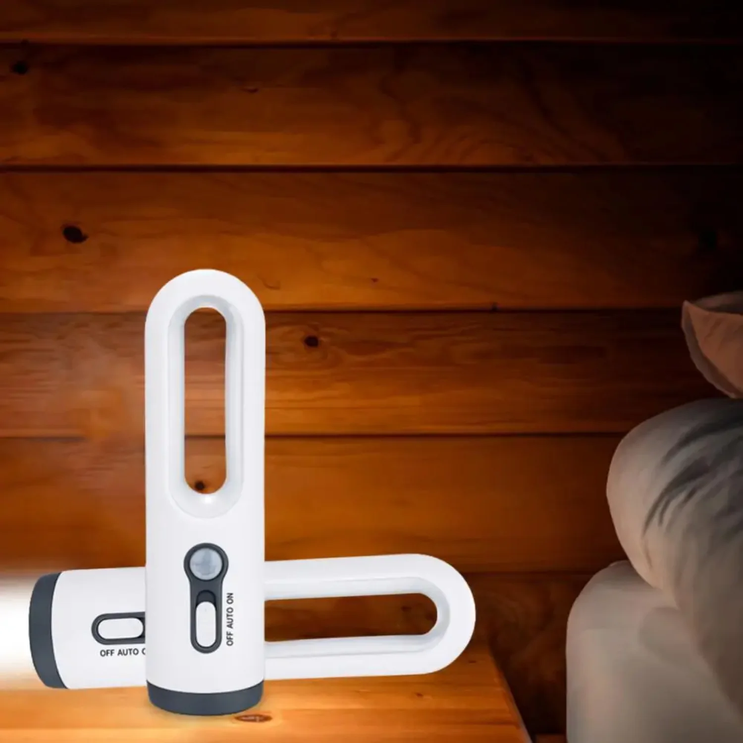 Motion Sensor Night Light 2 In 1 Portable Flashlight with Dusk To Dawn Sensor  Bedroom Bathroom Reading Camping