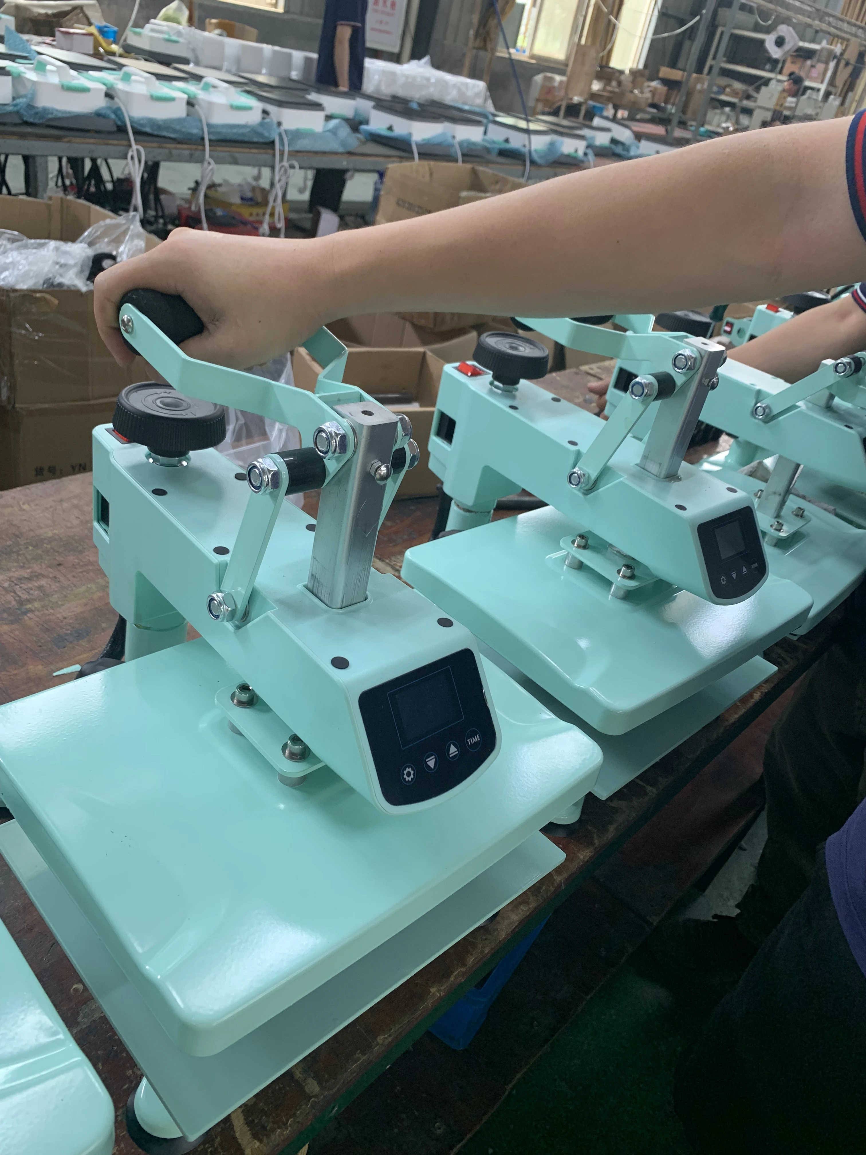 Swing head min heat press machines for tshirt New arrival 20*30CM stoning sublimation machine heat transfer press machine