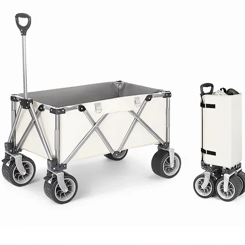 

Upgrade Electric European-style Outdoor Camping Trolley Folding Small Trailer Camp Trolley Shopping Cart Light And Simple Trolle