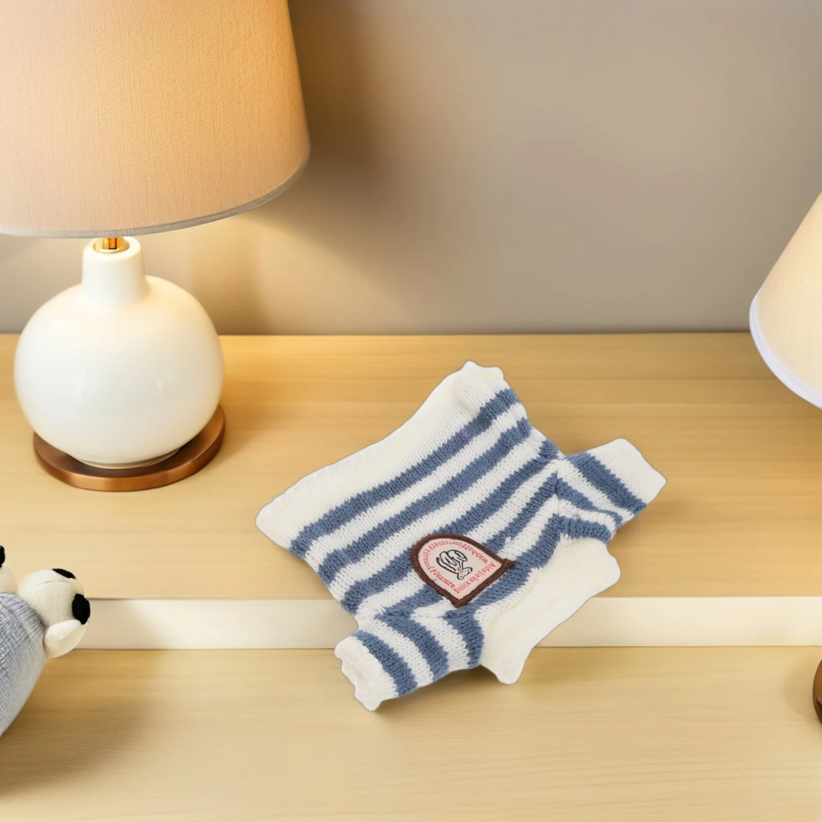 Pull ours tricoté, 5 pièces, tenues pour 30Cm, accessoires faits à la main, vêtements d'animaux en peluche doux, bricolage, cadeau de jeu, vêtements ours