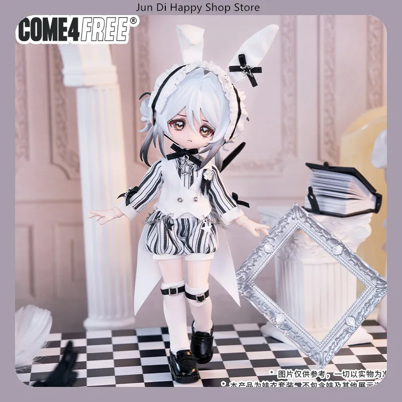 COME4FREE - ملابس فستان الدمية من سلسلة Rabbit Star OB11 12 BJD اليومية
