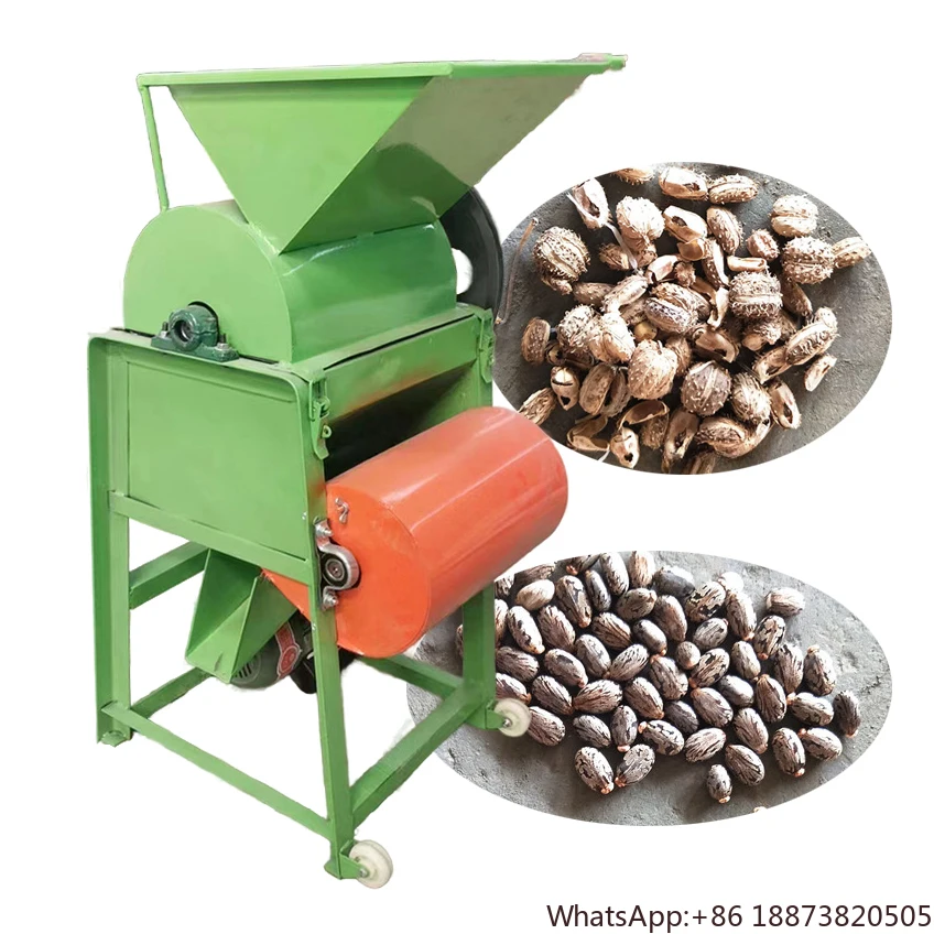 small castor bean sheller for farm using