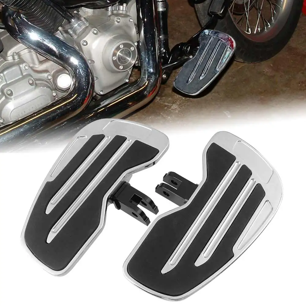 

Fit For Harley Softail Low Rider ST FXLRST Street Bob Fat Bob 2018-Up Motorcycle Front Foot Rest Driver Footboard Wide Footrest