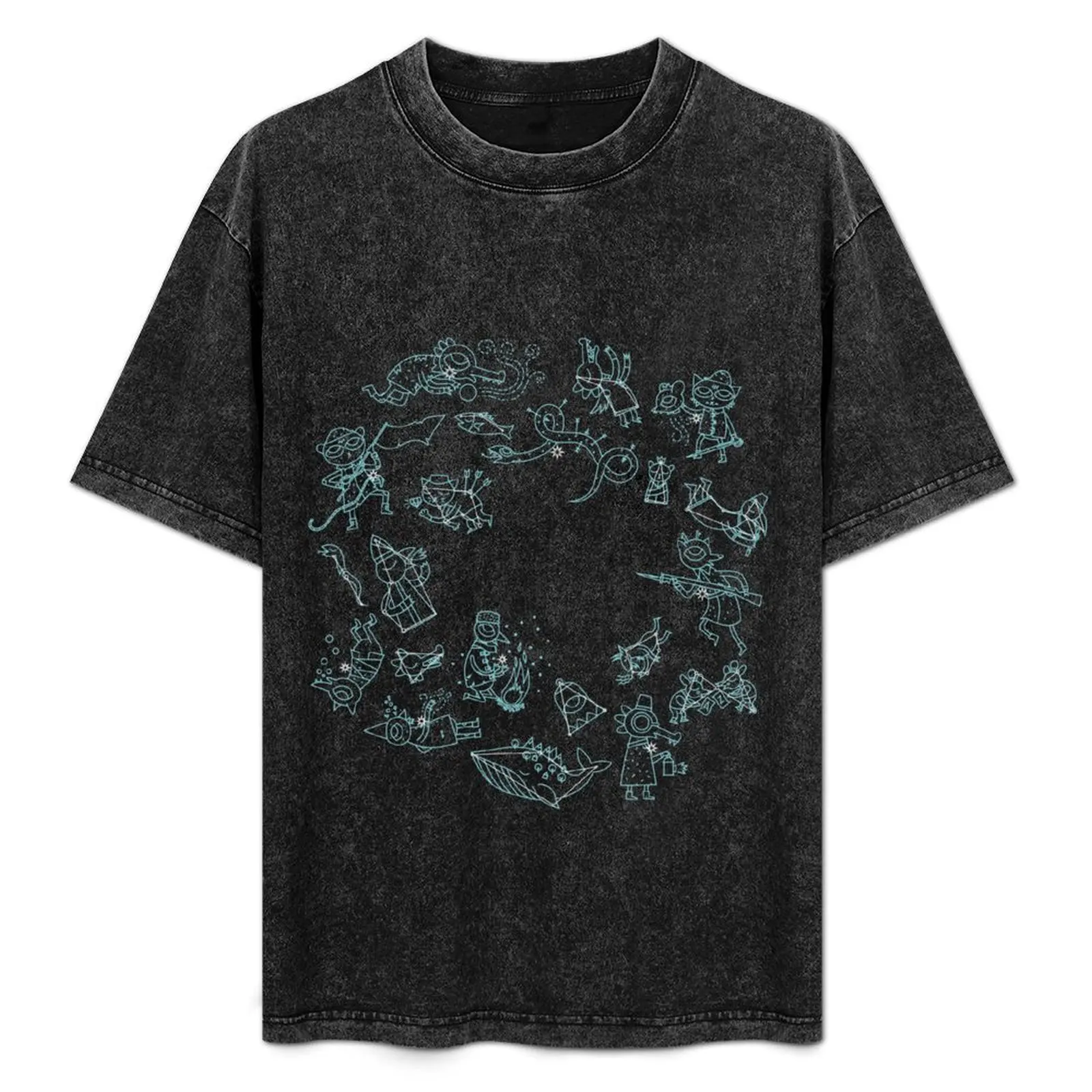 

Night in the Woods Constellations T-Shirt Halloween Theme T-Shirt